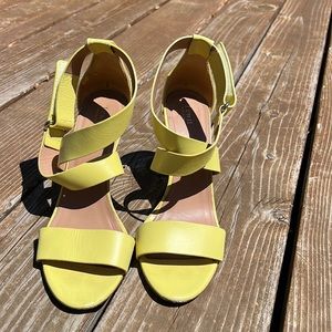 Lewit Yellow Sandal Heels